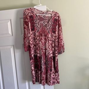 Cute Pink fit and flat dress